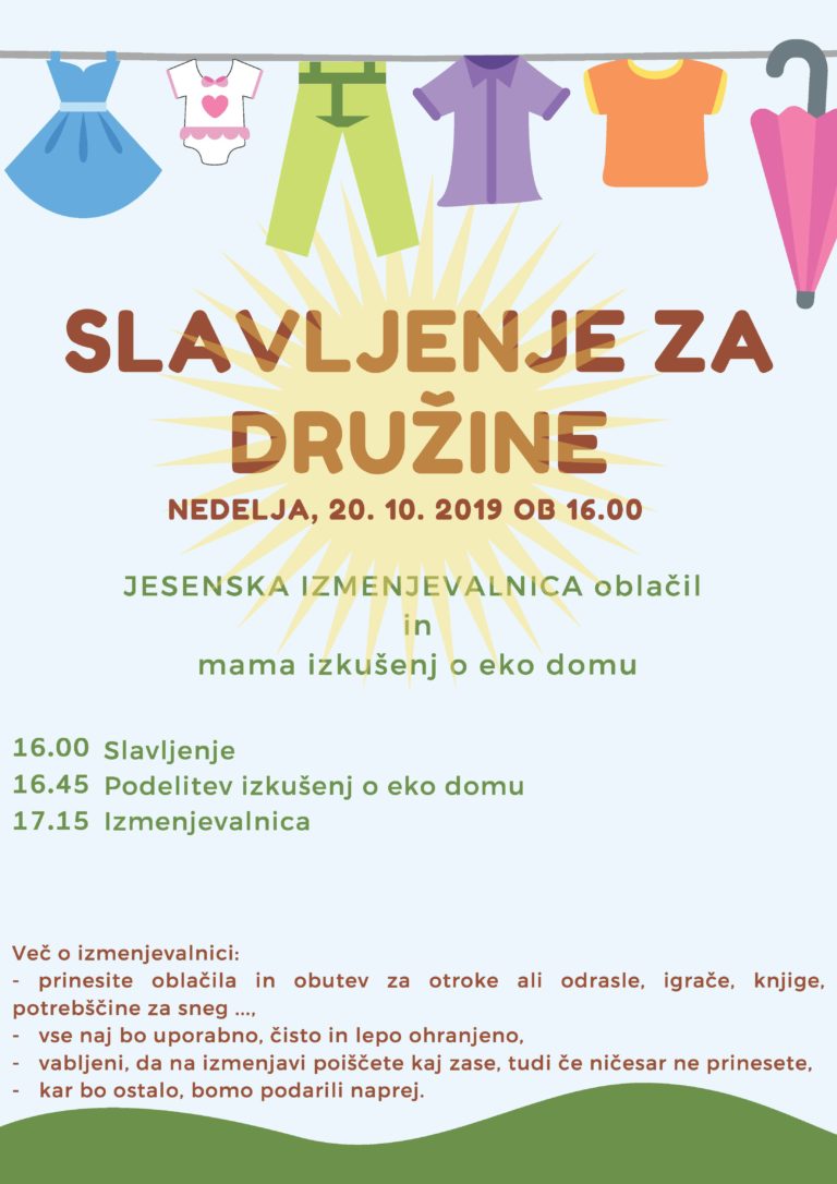 JESENSKA IZMENJEVALNICA oblačil